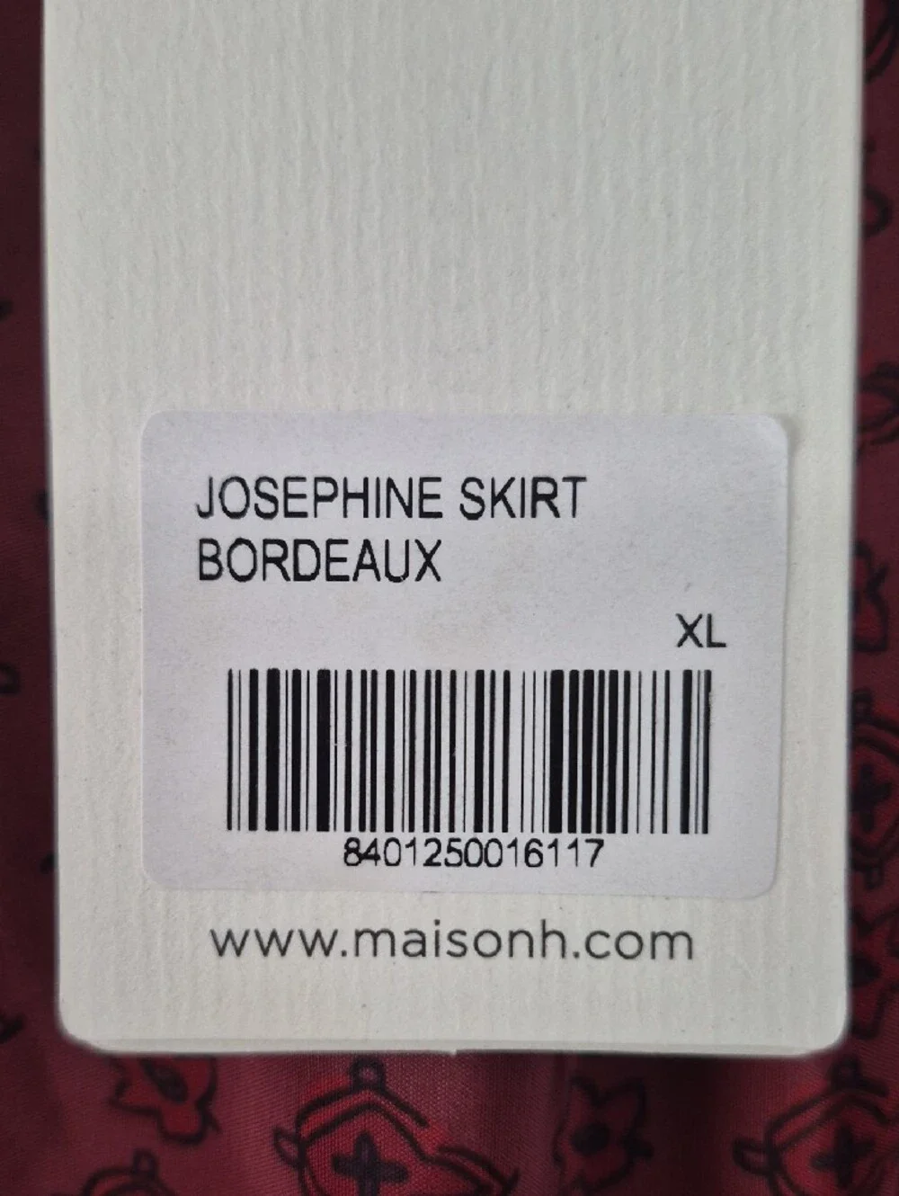 NWT Maison Hotel Josephine Skirt Château Bordeaux Tiered Maxi Skirt Size XL